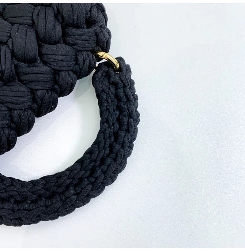 DIY Knitted Handbag Wallet Fashion Rope Woven Ladies Handbag Designer Casual Chain Shoulder Messenger Bag