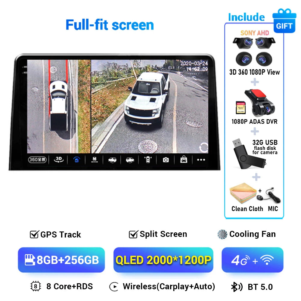 Android 14 Carplay Car Radio Stereo Multimedia Video Player For Citroen Berlingo 2019 Peugeot Partner Rifter 2020 For Opel Combo