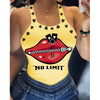 Fashion Women's Sexy Sling Print T-Shirt Small Vest Top Summer Casual Cool Sleeveless Top