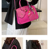 New Birkin Bag Handbag Lychee Grain Large Capacity Advanced Sense Kelly Bag Single Shoulder Crossbody Bag for Women