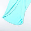 VEITCHE Summer Women Hollow Metal Buckle 2 Piece Skirt Sets Sexy Ruche Tops And Split Maxi Skirt Matching Clubwear Outfits