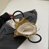 MOODS Handmade Woven Design Round Handle Handbags For Women Eco-friendly Craft Paper Hollow-out Luxury Designer Top-handle Bags