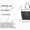 New Presbyopia Handbag Texture Soft Leather Large Capacity Tote Women Bag With Hanging Accessories Shoulder Bag