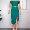Elegant Party Dresses For Women 2025 Spring Summer Short Sleeve Bodycon Robe African Wedding Prom Evening Dress Ladies Clothing