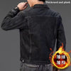 2022 Autumn and Winter New Men's Classic Fashion All-Match Denim Jacket Men's Fleece Thickening Warm High-Quality Jacket S-5XL