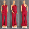 High Waist Strapless Jumpsuit Rivet Collar Lady Evening and Party Tube Top Jumpsuit for Women Elegant Sexy Birthday Jumpsuit