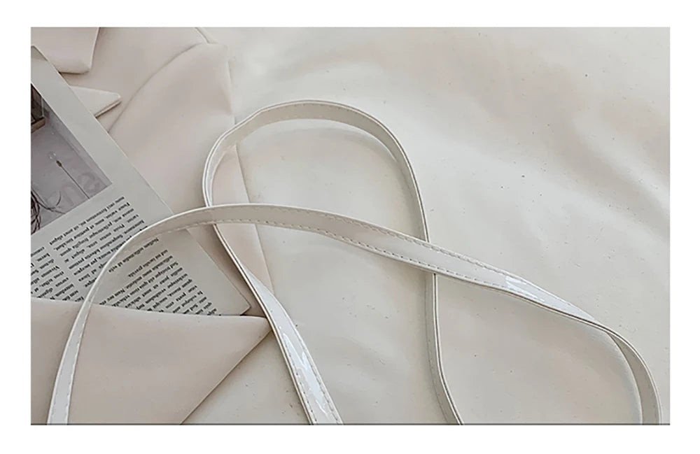 Red Love Patent Leather Bright Surface Handbag High-end Design Sense Wedding Bag Women's New Fashion All-matching Crossbody Bag