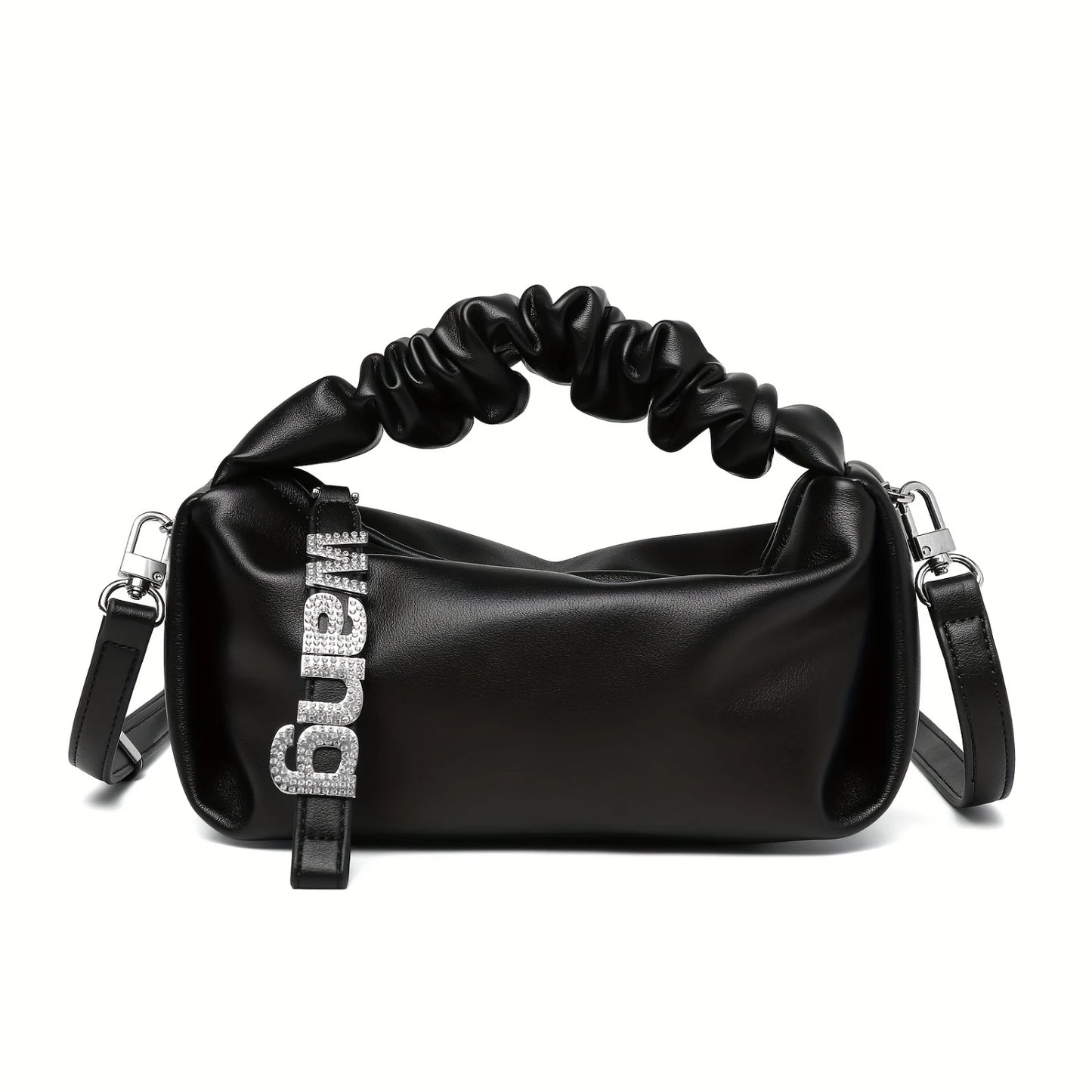 Small Designer Cloud Pouch Bag for Women, Soft Crossbody Purse