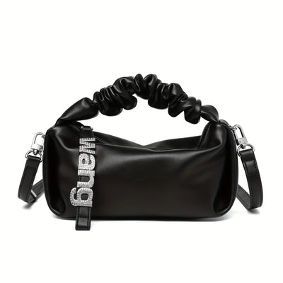 Small Designer Cloud Pouch Bag for Women, Soft Crossbody Purse