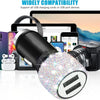MINISO Retractable 3 in1 Fast Charge Data Cable Car Fast Charge Line Type-C For iphone samsung huaw Dual USB Car Charger