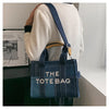 New Fashion Women's Tote Bag Trend Brand Denim Embroidery Crossbody Bag Classic Elegant Shoulder Bag Designer Luxury Handbag