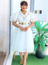 Robe Africaine Femme African Dashiki Clothing Party Evening Dresses Ruffle Sleeve Maxi Dress Dubai Turkey Kaftan Abayas Outfits