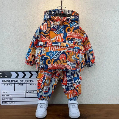 Baby Girls Kids Jacket Set Luxury Designer Coats Hoodie Winter Clothes Children's Clothing for Boys