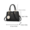 New Fashion Middle Aged Mom Shoulder Crossbody Bag Large Capacity Women's Handbag with Pendant