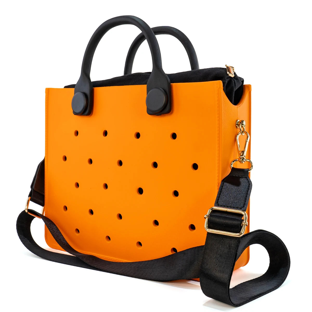 EVA Large Leather Shoulder Bag Handbag Tote Bag Storage for Women Casual Waterproof Beach Bag Hole Fit Charm Fashion Storage Bag