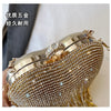 Rhinestone Evening Bag Heart Pattern Silver Handbag Womens Diamond Tassel Banquet Clutch And Purse Wedding Bridal Prom Wallets