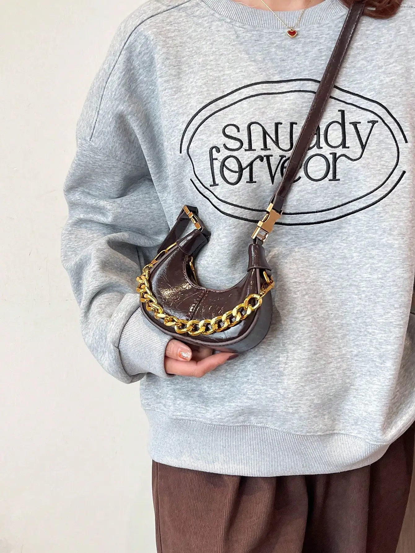 Fashionable Small Handbag, Minimalist Stylish Texture Elegant Style Shoulder Bag, New Casual 	Top Handle Bag For Women