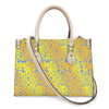 Women Pu Handbag Custom Wholesale Polynesian Tribal Floral Design Women Shoulder Bag Large Capacity Travel Temperament Women Bag