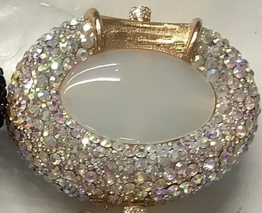 XIYUAN Oval Shaped Crystals Evening Clutch Bags Women Boutique Diamond Clutch Purses And Handbags Bridal Wedding Gem Phone Purse