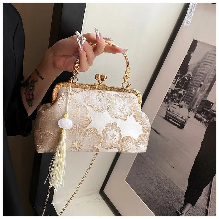 Luxury High Design Women Evening Bag Brand Party Banquet Glitter Bag for Ladies Wedding Clutch Handbag Shoulder Bag Chain Bolsas