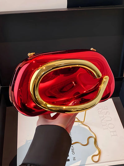 Fashion Elegant Metal Closure Box Shaped Crossbody Bags Women Evening Bags Wedding Mini Ladies Wallet Party Cute Purse ClutchBag
