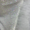 2025 Women White Sequins Top Short Skirt Two Pieces Set Sexy Celebrate Evening Prom Birthday Dress Nightclub Stage Outfit