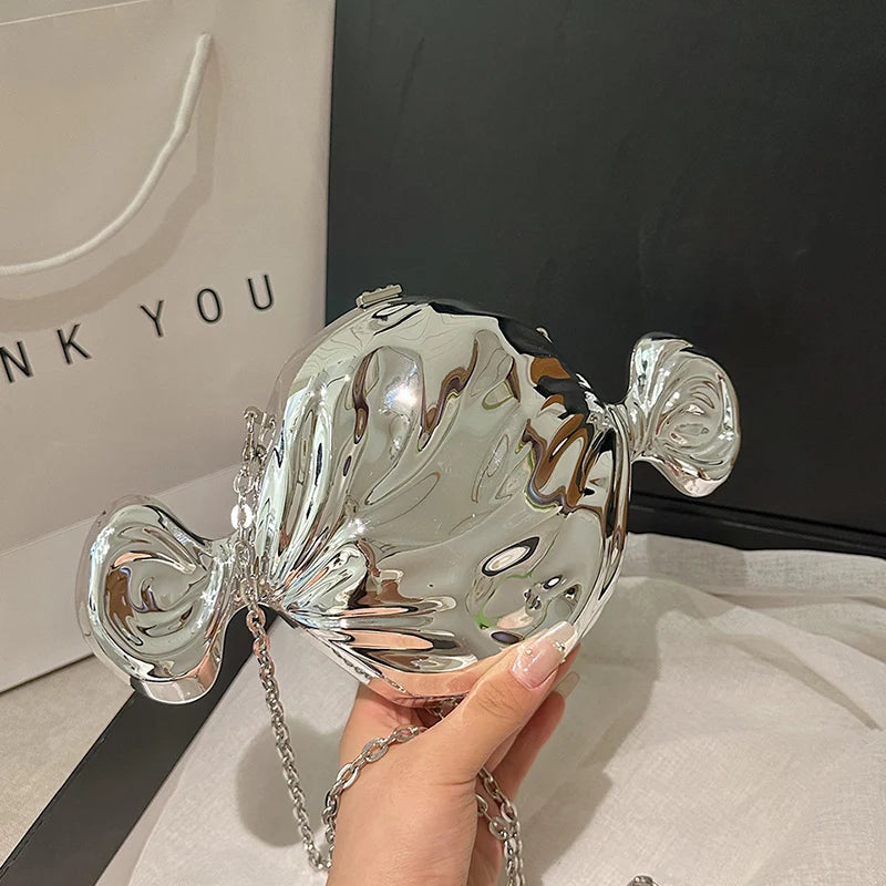 Acrylic Evening Clutch Bag For Women Luxury Shoulder Bag Handbag And Crossbody Bags Party Prom Wedding Shiny Candy Design Purse