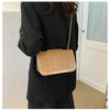 Neon Red Flap Chain Square Bag Velor Leather Fashionable Dating Gift Shoulder & Crossbody Bag With Chain Strap For Women