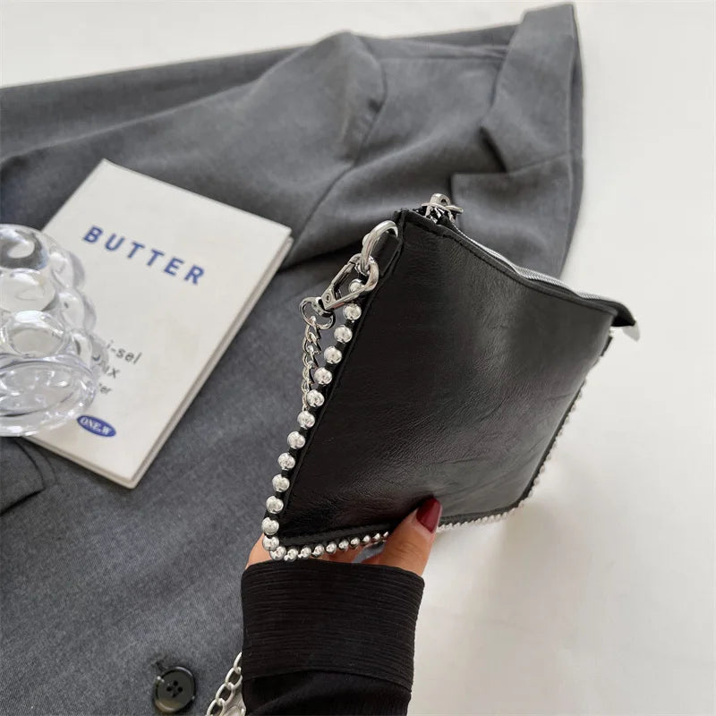 Solid color Design Crossbody Bags For Women Fashion Chain Mobile Phone Purses Fashion Shoulder Messenger Bag Sac A Main Female