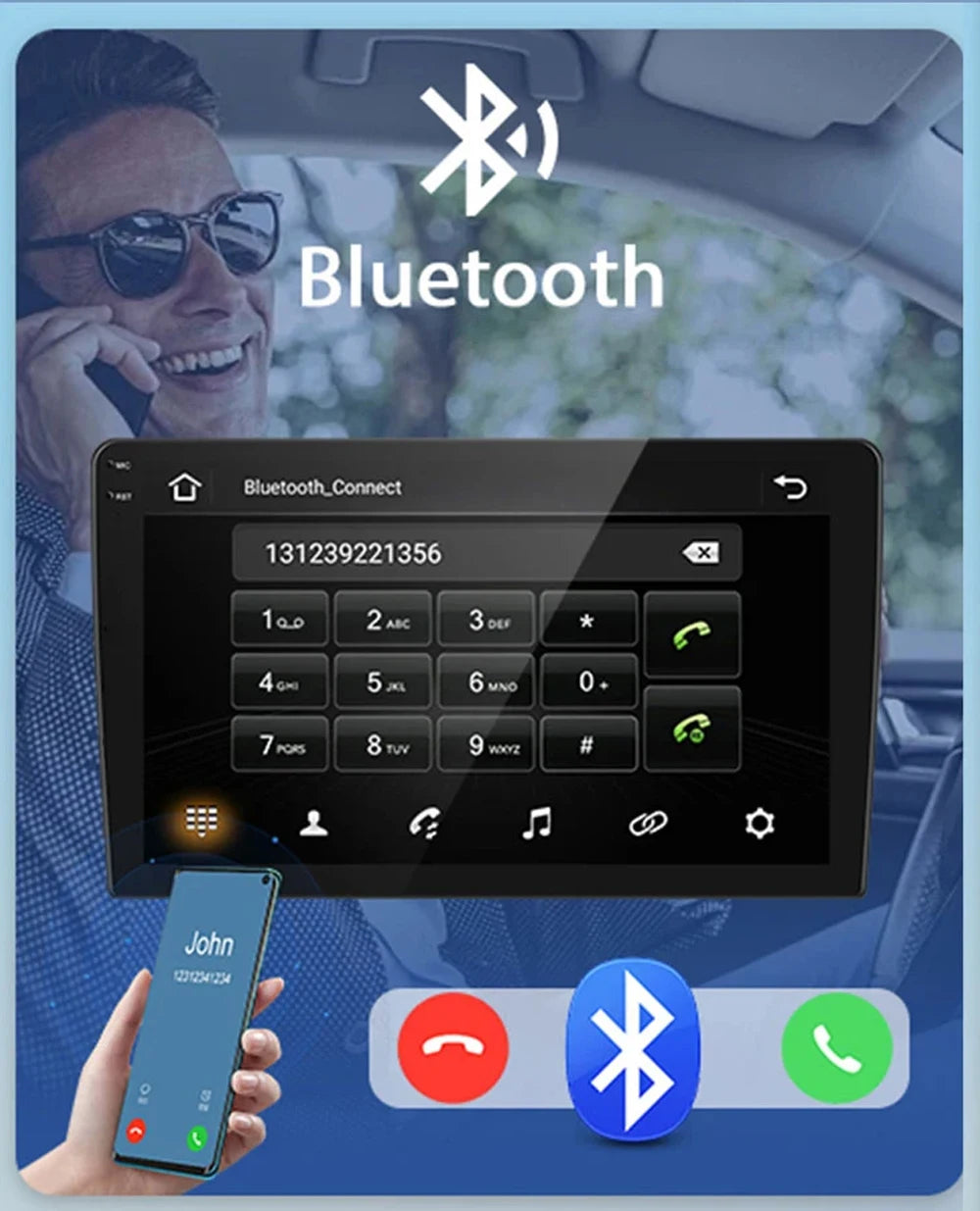 Android 14 Car Radio For Toyota Prius XW50 2015 - 2020 AI Voice Wireless Carplay Multimedia Video Player Navigation GPS Stereo
