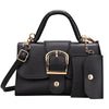 Flip Top Buckle Design Handbag Shoulder Bag with Adjustable Strap, Stylish Crossbody Purse for Women Tote Bag with Mini Pouch