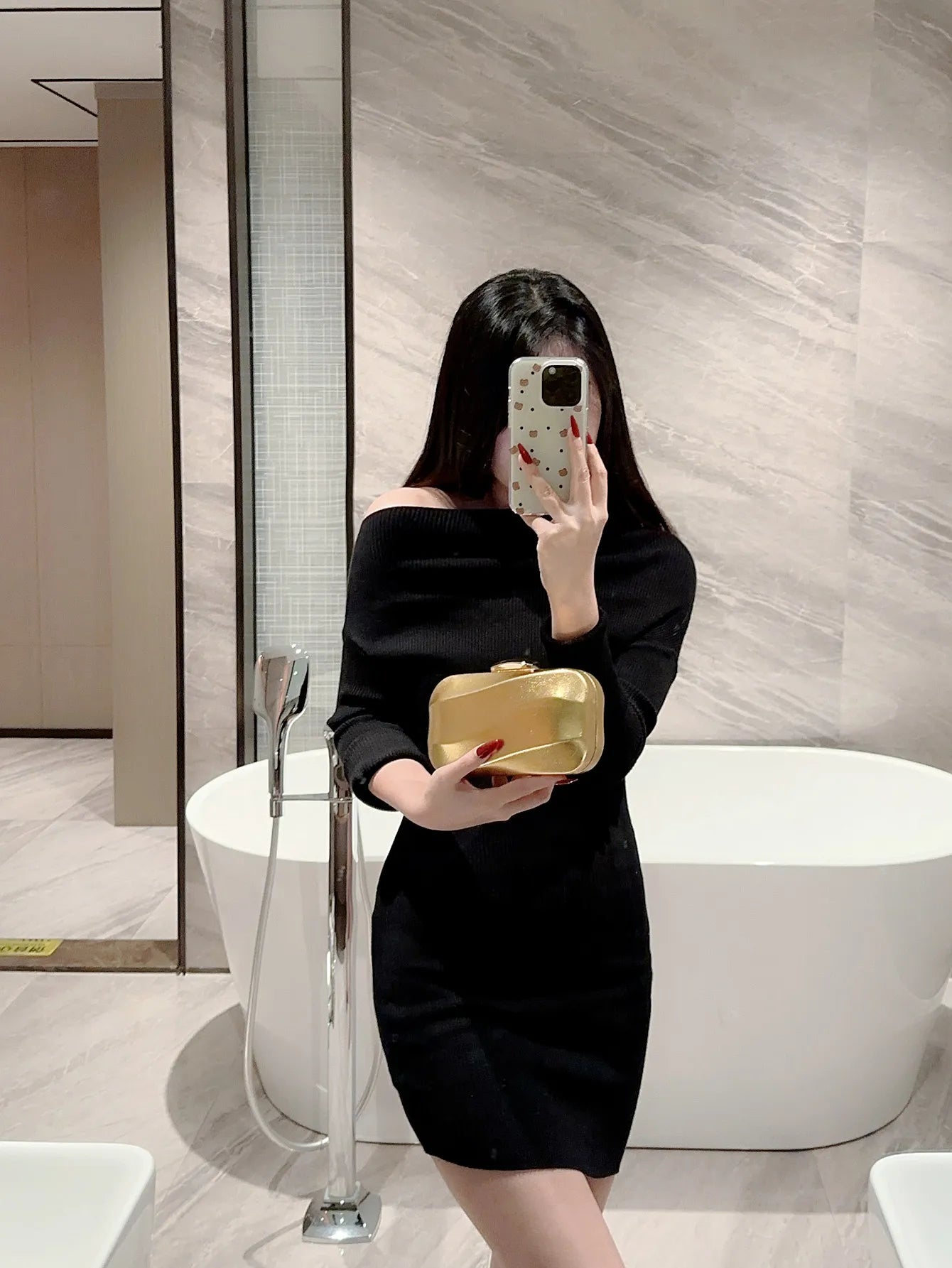 High-End Textured Square Box-Shaped Evening Bag Clutch Bag Chain Bag Banquet Bag Cheongsam Bag Evening Dress Bag Wedding Bag