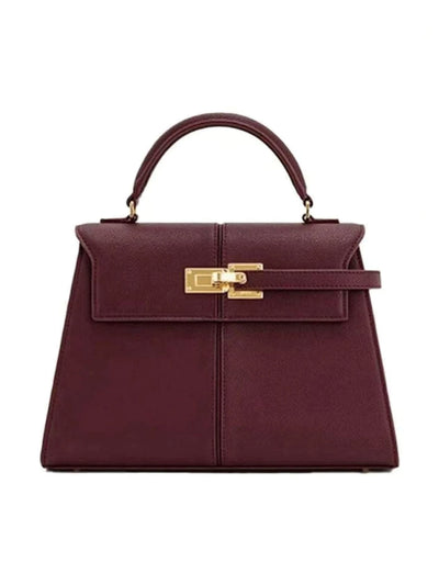 Fashion classicsolid color pu waterproof fabric, diamond lattice splicing design chain square bag, twist lock opening and closin