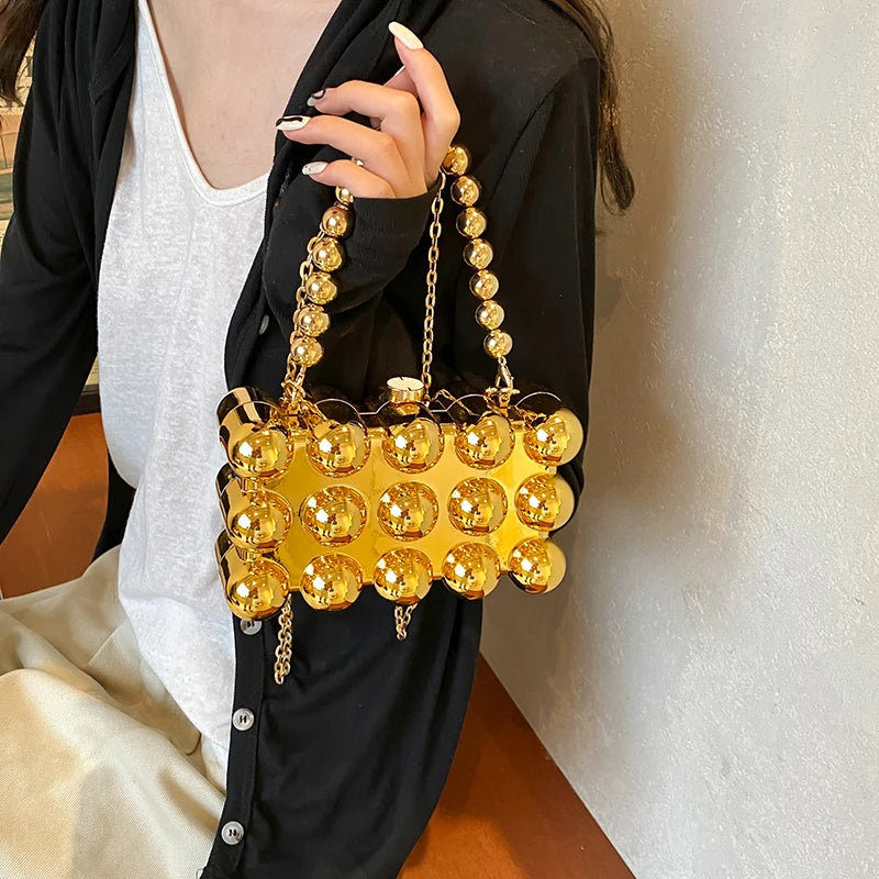 Acrylic Clutch Purse For Women Bubble Crossbody Purse Detachable Strap Square Handbag Wedding Prom Party Leisure Shopping Bag