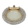 XIYUAN Oval Shaped Crystals Evening Clutch Bags Women Boutique Diamond Clutch Purses And Handbags Bridal Wedding Gem Phone Purse