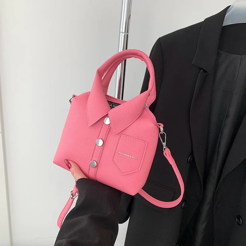 PU Square Compact Shoulder and Crossbody Bags Zipper Unique Design High Quality Hand Bags for Women 2025 Designer Style Bolso