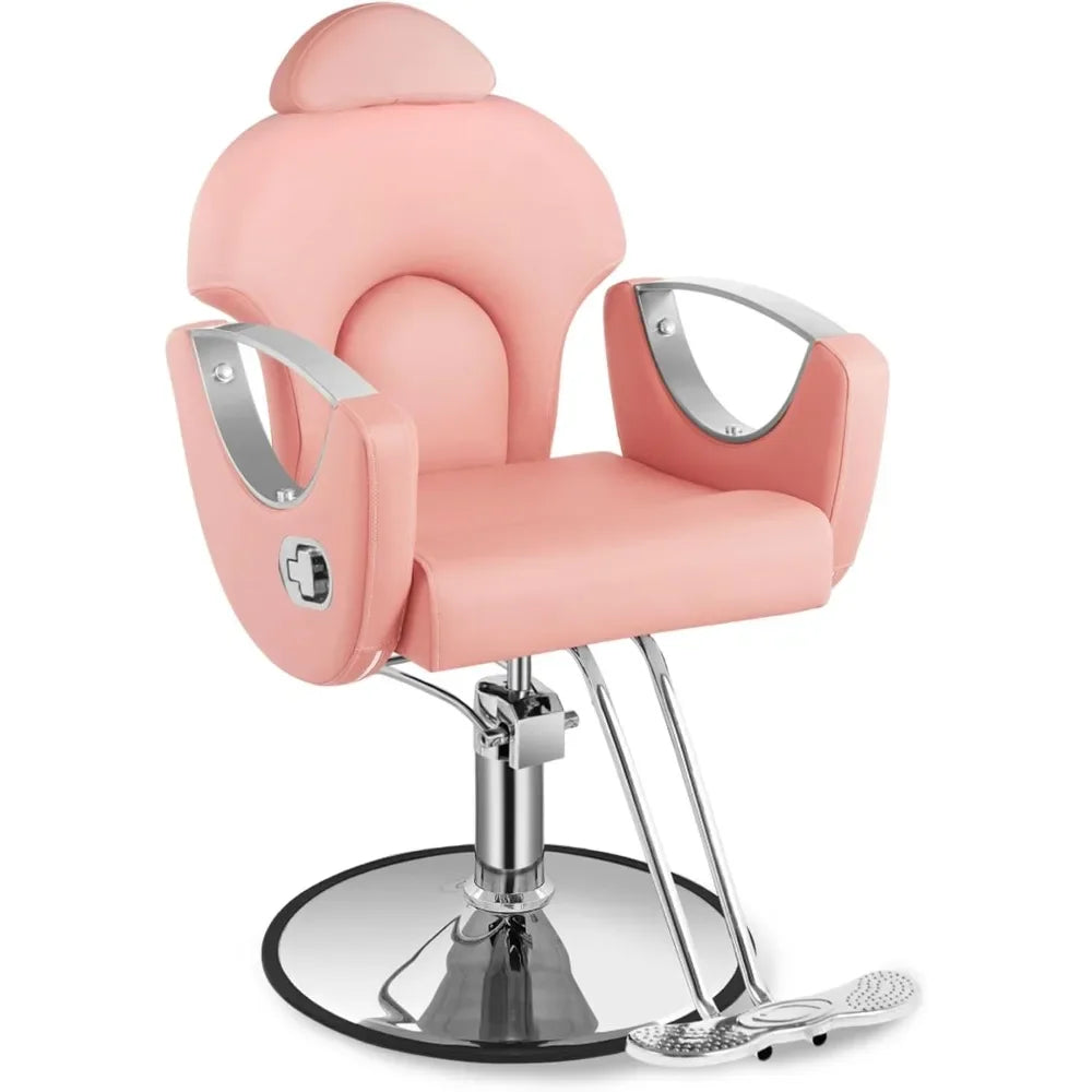 Barber Chair, Salon Chair for Hair, Height Adjustable Hair Chair with ProfessionalHydraulic PUM, Beauty Salon Hairdresser Chair
