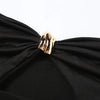 VEITCHE Summer Women Hollow Metal Buckle 2 Piece Skirt Sets Sexy Ruche Tops And Split Maxi Skirt Matching Clubwear Outfits