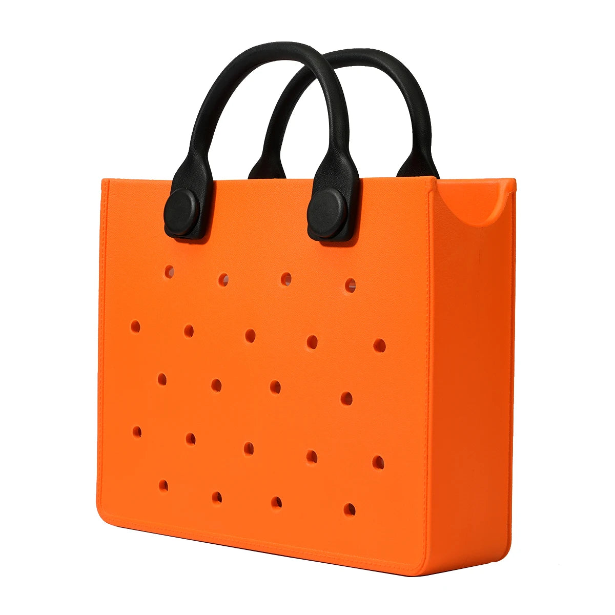 EVA Large Leather Shoulder Bag Handbag Tote Bag Storage for Women Casual Waterproof Beach Bag Hole Fit Charm Fashion Storage Bag