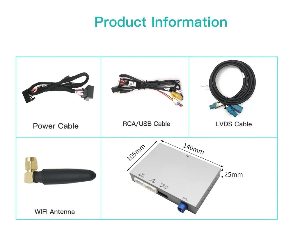Wireless  Carplay Android Auto pour KIT Cristaux SMEG Picasso C4 C5 DS4 DS3 DS5 308 508 5008 3008 Accessory Multimedia