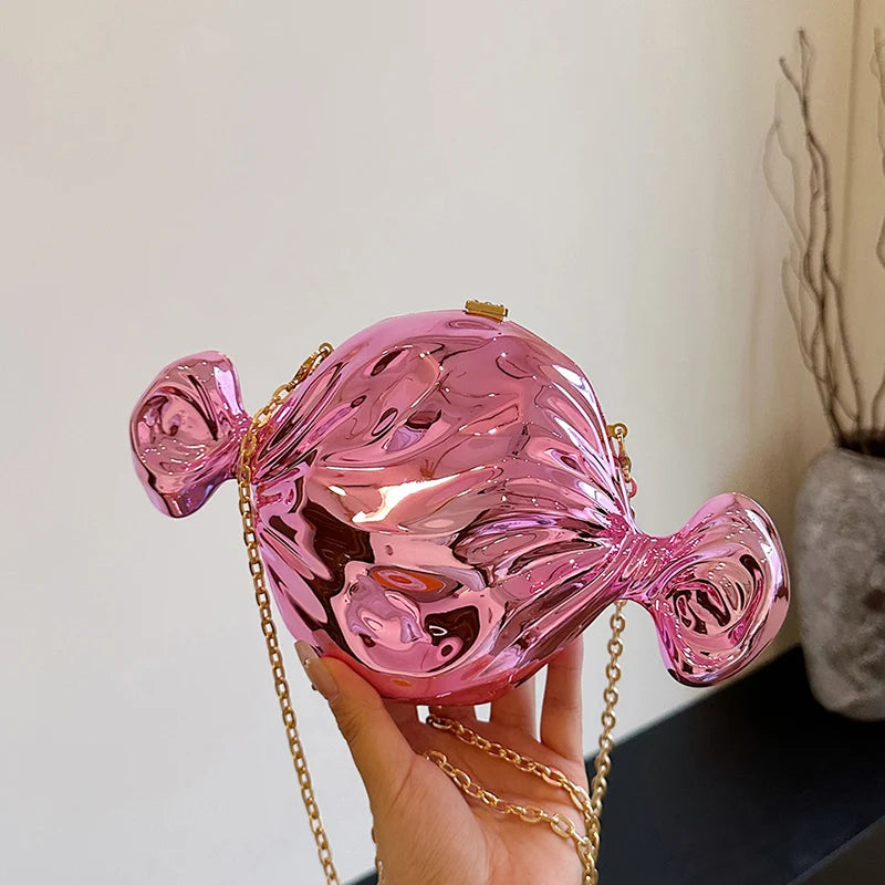 Acrylic Evening Clutch Bag For Women Luxury Shoulder Bag Handbag And Crossbody Bags Party Prom Wedding Shiny Candy Design Purse