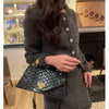 Leather Women's Bag 2025 New Fashion Snake-print Cowhide Small Handbags Shoulder Crossbody Bags Lady Party Messenger Shell Bags