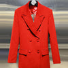 VGH Minimalist Patchwork Drawstring Solid Blazers For Women Notched Collar Long Sleeve Backless Hollow Out Blazer Female Style