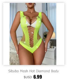 Sibybo Tassel Hollow Out  Overalls For Women Studded Diamond Strapless Backless Jeans Street Fashion Trend Jumpsuite Femme