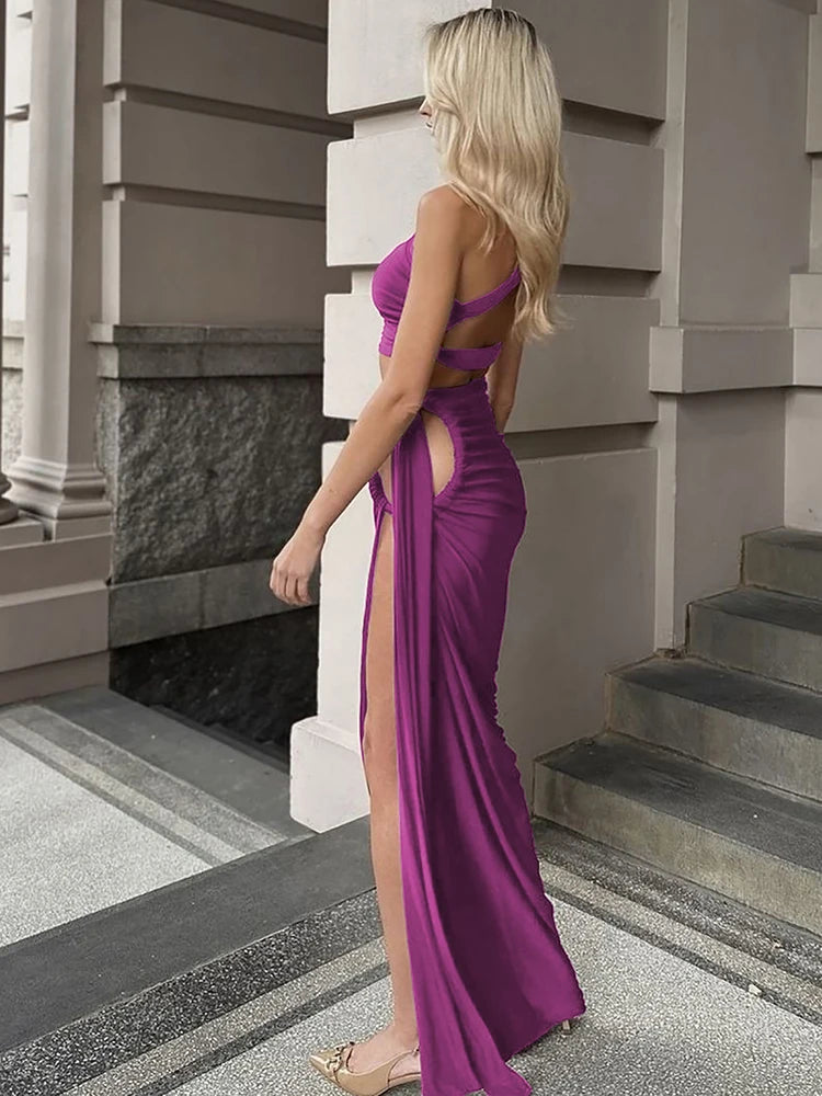 Dulzura Women 2024 Summer Tank Tops Long Skirts Party Club Vacation Two Piece Matching Sets Outfits Wholesale Items For Business