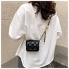 Simple And Versatile Texture Mini Bag With Gold Ball Chain Strap Shoulder Bag Crossbody Bag 	Purse Women's Bag
