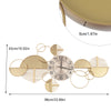 Large Golden Modern Minimalist Metal Wall Clock Family Living Room Decoration Pendant Creative Light Luxury Wall Watch Silent