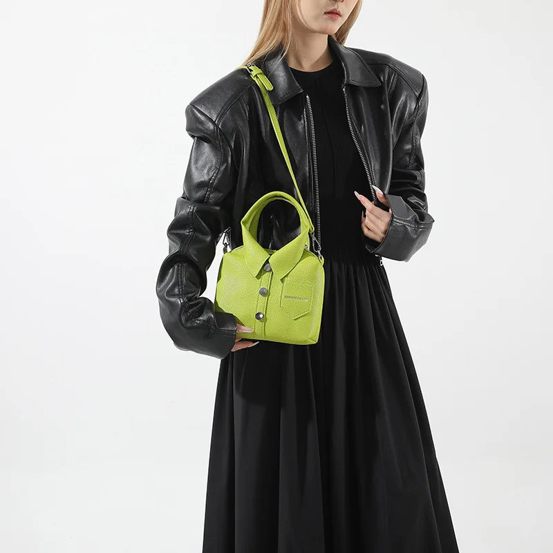 PU Square Compact Shoulder and Crossbody Bags Zipper Unique Design High Quality Hand Bags for Women 2025 Designer Style Bolso