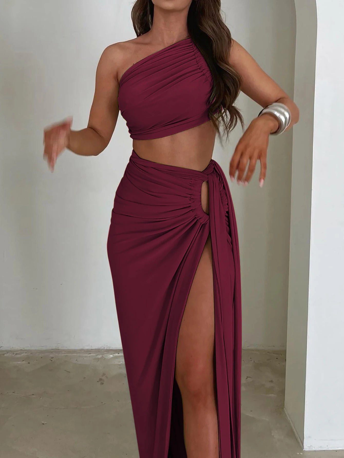 Dulzura Women 2024 Summer Tank Tops Long Skirts Party Club Vacation Two Piece Matching Sets Outfits Wholesale Items For Business