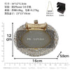 XIYUAN Oval Shaped Crystals Evening Clutch Bags Women Boutique Diamond Clutch Purses And Handbags Bridal Wedding Gem Phone Purse